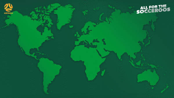 World Map Socceroos