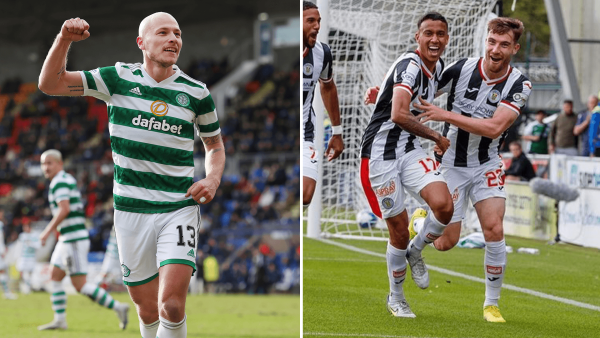 Mooy vs strain and baccus in Scottish CUp