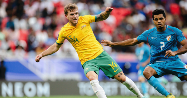 Socceroos star Riley McGree 2023 AFC Asian Cup Group B Round 1 Socceroos vs India 