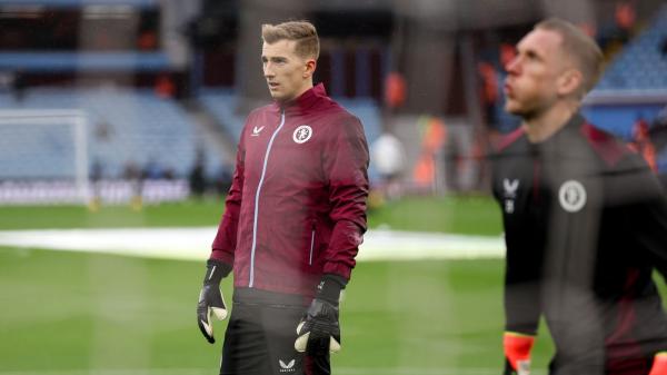 Joe Gauci in training at Aston Villa