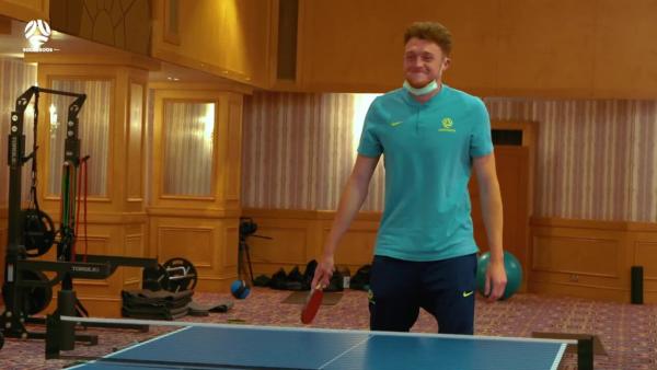 Harry Souttar comments on his impressive table tennis ability | Socceroos Insider