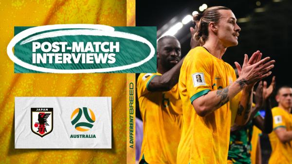 Irvine, Souttar, Duke, Geria, McGree and Popovic react to Japan v Australia | Post-Match Interviews