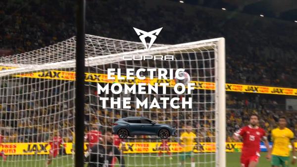 Keanu Baccus' first Socceroos goal is our CUPRA Electric Moment of the Match from #AUSvLBN ⚡