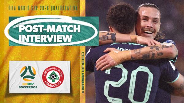 Jackson Irvine: So happy for the boys that get these special moments | Interview | Subway Socceroos v Lebanon