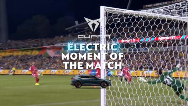 ⚡ Craig Goodwin's emphatic finish is our CUPRA Electric Moment of the Match from #LBNvAUS⚡