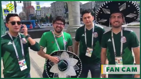 Mexican fans on the Socceroos