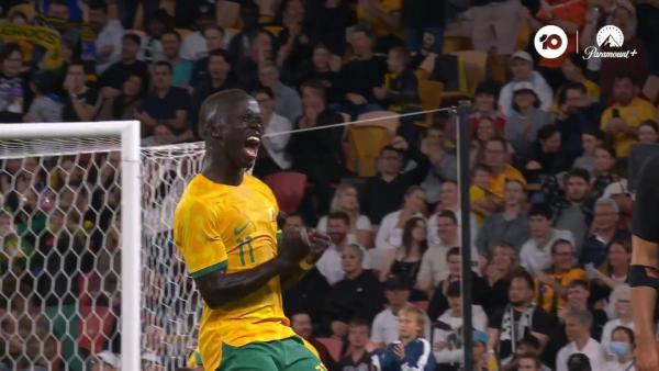 GOAL: Awer Mabil does what he does best