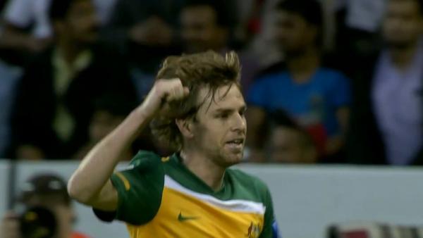 Brett Holman scores against India at AFC Asian Cup 2011