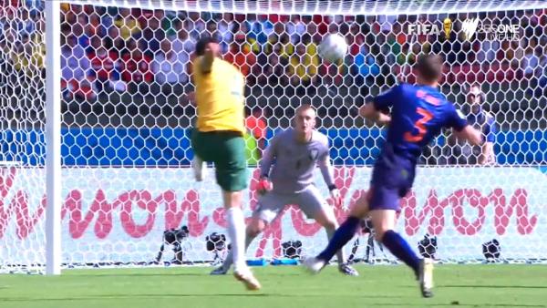 Tim Cahill's volley to equalise v Netherlands at FIFA World Cup 2014