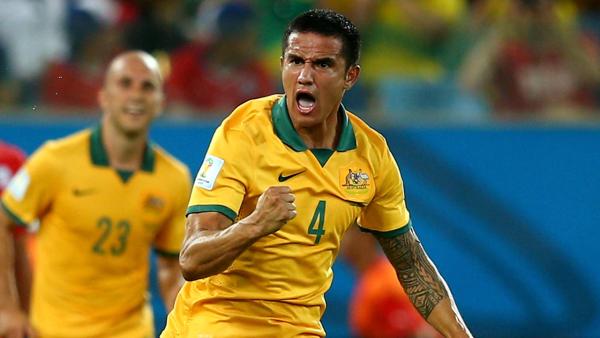 Tim Cahill scores Socceroos first goal of FIFA World Cup 2014
