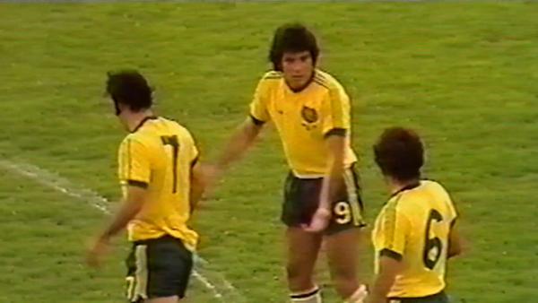 Johnny Warren in action at FIFA World Cup 1974