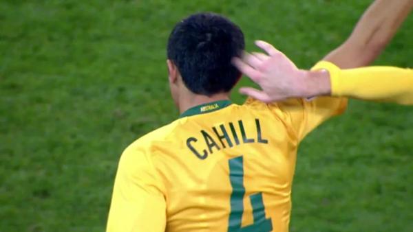 Tim Cahill scores double v Japan in 2009