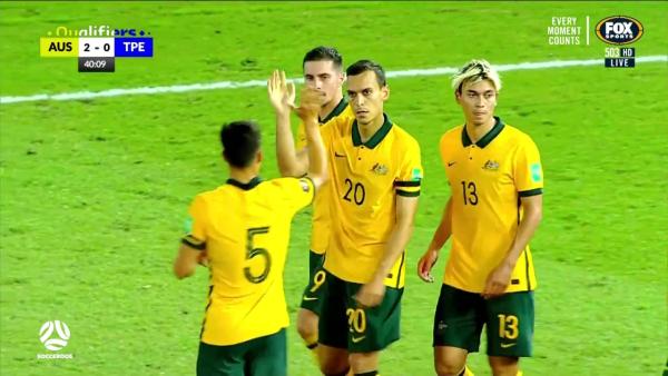 GOAL: Trent Sainsbury scores Socceroos' third goal | Australia v Chinese Taipei