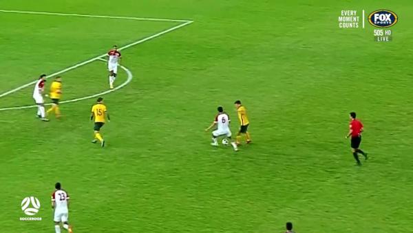 Ajdin Hrustic's cheeky nutmeg | Highlights | Socceroos v Jordan | FIFA World Cup qualifier