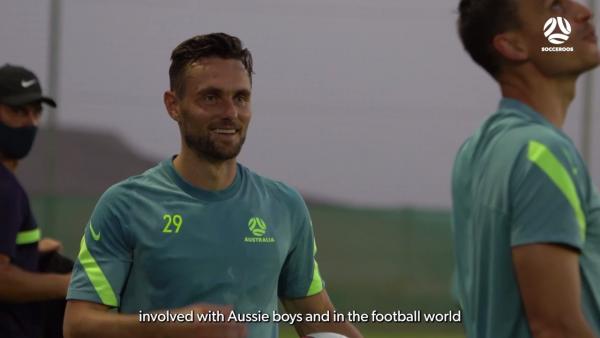 James Holland 'over the moon' to be back with the Socceroos | Interview