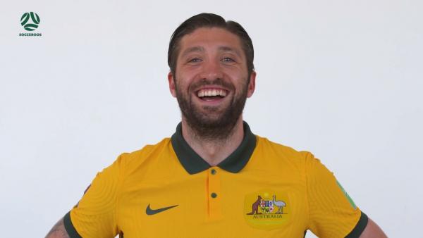 Socceroos react to putting on new kit for the first time