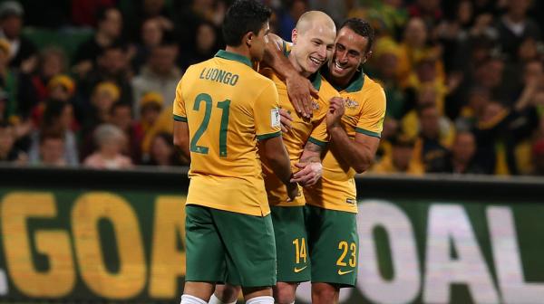 Mass Luongo and Aaron Mooy impressed in a new-look midfield for the Socceroos.