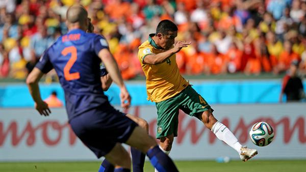 Tim Cahill's moment of magic against the Netherlands at the World Cup.