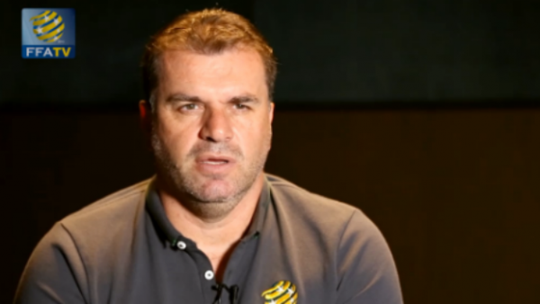 Socceroos coach Ange Postecoglou speaking exclusively to FFA TV.