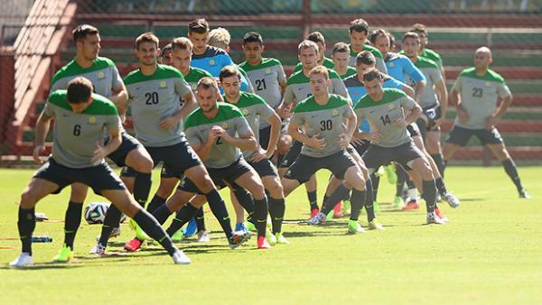 The Socceroos are preparing for a tough World Cup opener against Chile.